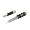 Picture of Sgian Dubh & Scabbard - SCOTS – with Cap Badge - Orange Topaz Stone - with presentation boxes