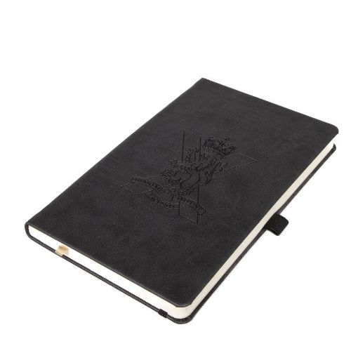 Picture of SCOTS Notebook - A5 Black Embossed Tuscon - Lined
