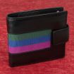 Picture of SCOTS Black Leather Wallet with Regimental Ribbon - supplied in box