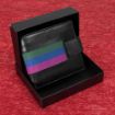 Picture of SCOTS Black Leather Wallet with Regimental Ribbon - supplied in box