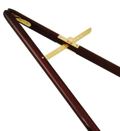 Picture of UK MoD Racer Pace Stick - Brass Fittings - Rosewood Finish - 38" with Sleeve & Nameplate