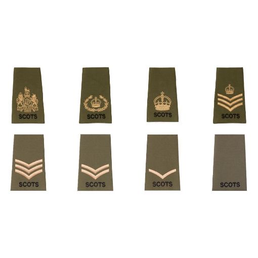 Picture of The SCOTS Rank Slides - Olive - OR's & NCO's